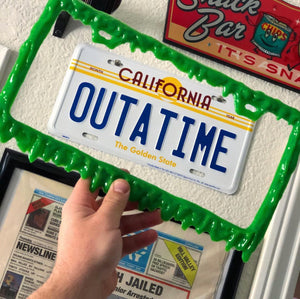 Slime Time Vehicle License Plate Frame