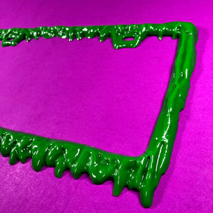 Slime Time Vehicle License Plate Frame